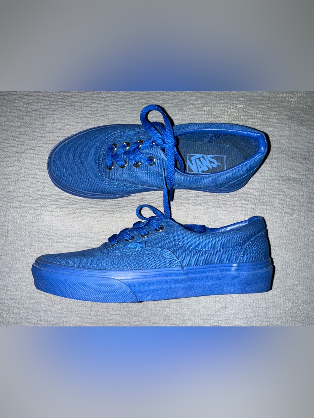 Vans All-Blue Canvas Low-Top Sneakers